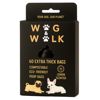 60 Extra Thick Compostable Dog Poo Bags