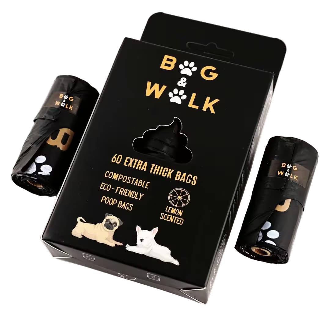 60 Extra Thick Compostable Dog Poo Bags