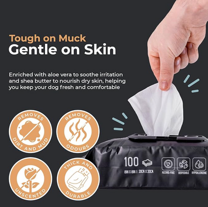 Aloe Vera + Shea Butter Bamboo Wipes