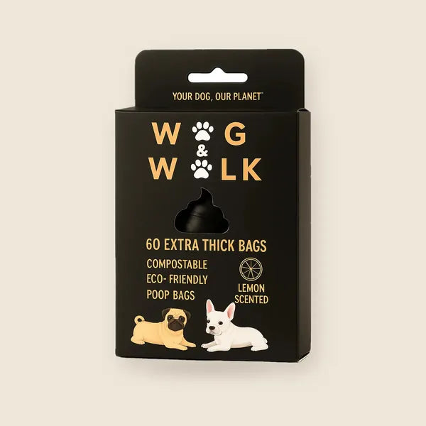 Dog Poo Bags – 60 Pack, Lemon Scented